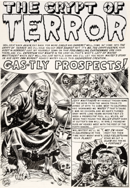 Tales from the Crypt #30 Splash Page by Jack Davis sold for $37,200. Click here to get your original art appraised.
