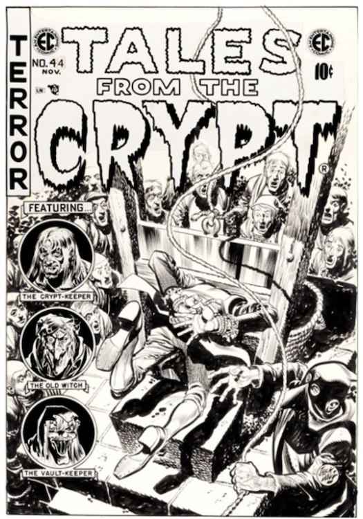 Tales from the Crypt #44 Cover Art by Jack Davis sold for $44,810. Click here to get your original art appraised.