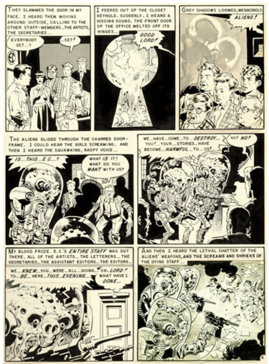 Weird Science #21 Page 6 by Jack Davis sold for $36,000. Click here to get your original art appraised.