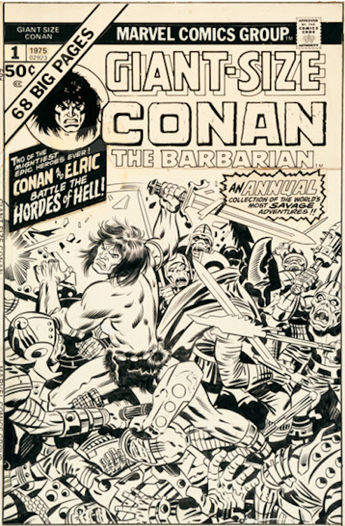 Giant-Size Conan #5 Cover Art by Jack Kirby sold for $156,000. Click here to get your original art appraised.
