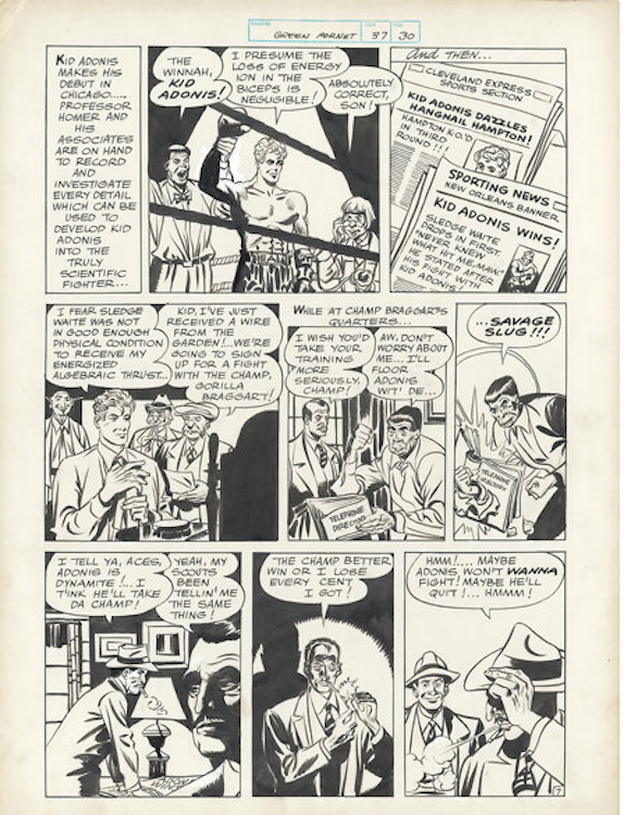 Green Hornet Fights Crime #37 Page 7 by Jack Kirby sold for $170. Click here to get your original art appraised.