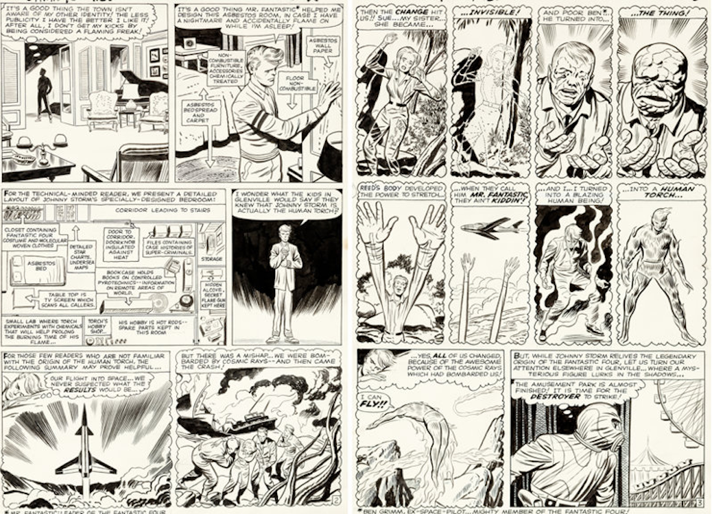 Strange Tales #101 Page 2-3 by Jack Kirby sold for $96,000. Click here to get your original art appraised.