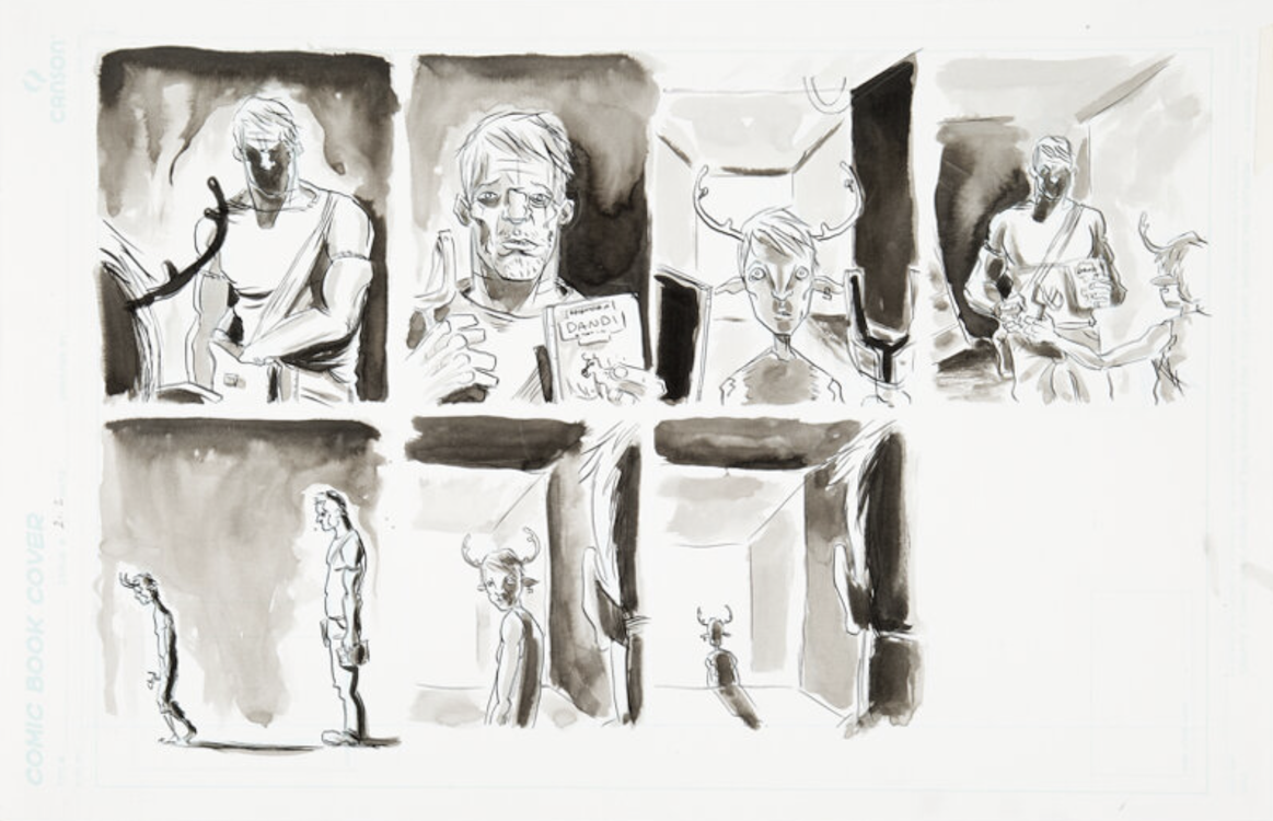 Sweet Tooth #18 Page 15 by Jeff Lemire sold for $310. Click here to get your original art appraised.