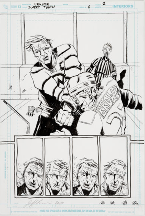 Sweet Tooth #6 Page 2 by Jeff Lemire sold for $160. Click here to get your original art appraised.