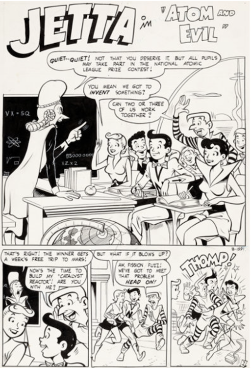 Jetta of the 21st Century Splash Page 2 by Dan Decarlo sold for $2,640. Click here to get your original art appraised.