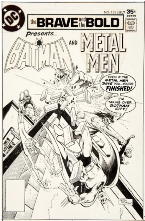 The Brave and the Bold #135 Cover Art by Jim Aparo sold for $13,800. Click here to get your original art appraised.