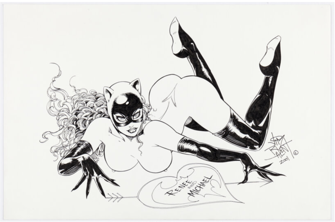 Catwoman Specialty Illustration by Jim Balent sold for $410. Click here to get your original art appraised.
