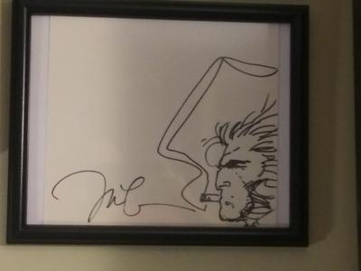 Jim Lee Sketch of Wolverine Smoking Cigar