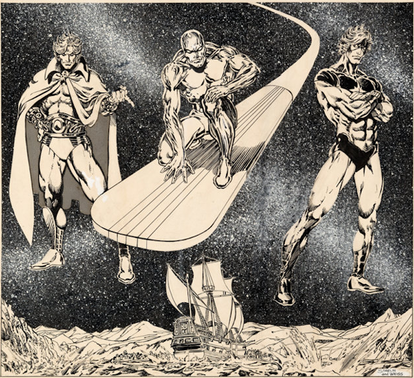 1976 Marvel Calendar Illustration by Jim Starlin sold for $22,800. Click here to get your original art appraised.