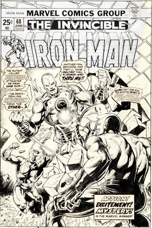 Iron Man #68 Cover Art by Jim Starlin sold for $26,290. Click here to get your original art appraised.