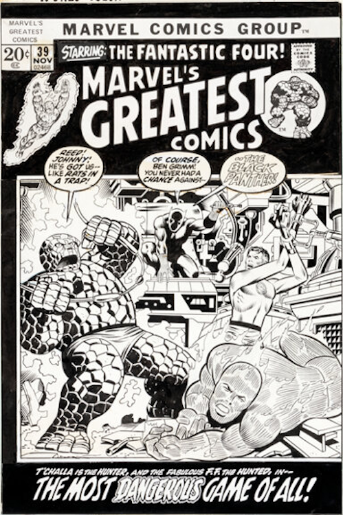 Marvel's Greatest Comics #39 Cover Art by Jim Starlin sold for $40,800. Click here to get your original art appraised.