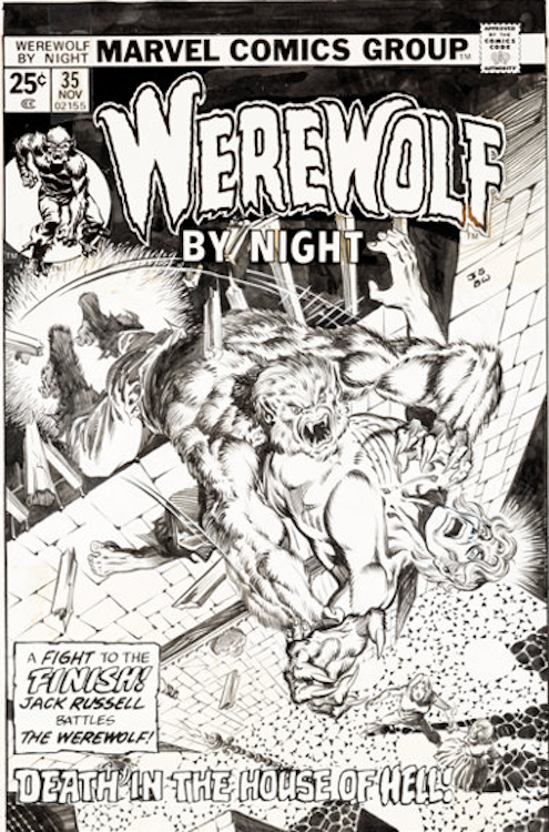 Werewolf By Night #35 Cover Art by Jim Starlin sold for $21,000. Click here to get your original art appraised.