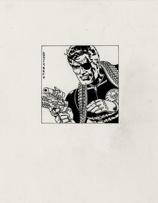 Jim Steranko Sketch of Nick Fury