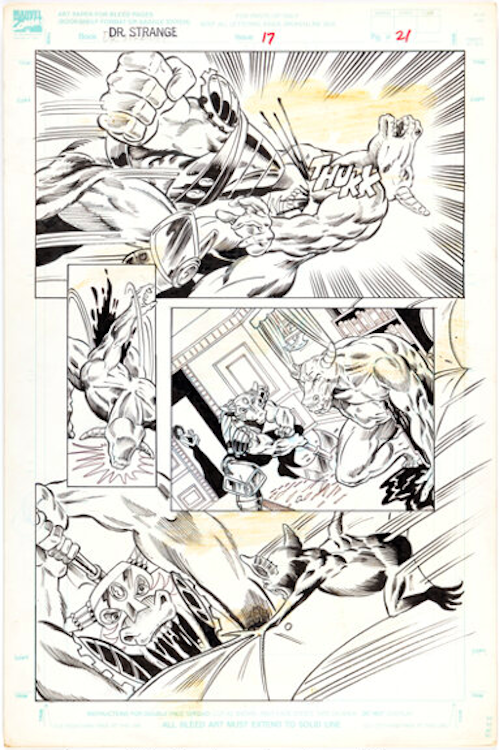 Doctor Strange Sorcerer Supreme #17 Page 21 by Jim Valentino sold for $150. Click here to get your original art appraised.