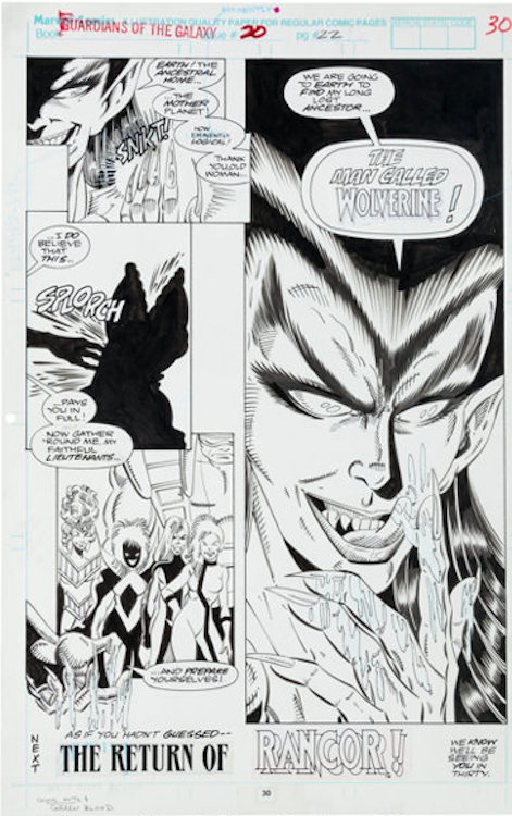 Guardians of the Galaxy #20 Page 30 by Jim Valentino sold for $200. Click here to get your original art appraised.