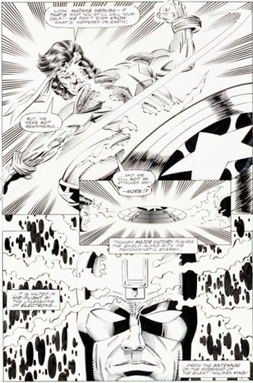 Guardians of the Galaxy #27 Page 10 by Jim Valentino sold for $340. Click here to get your original art appraised.
