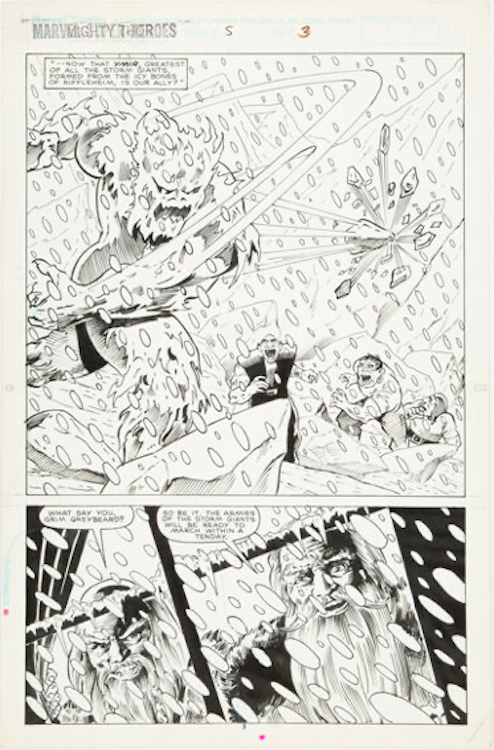 Marvel Super-Heroes #5 Page 3 by Jim Valentino sold for $170. Click here to get your original art appraised.