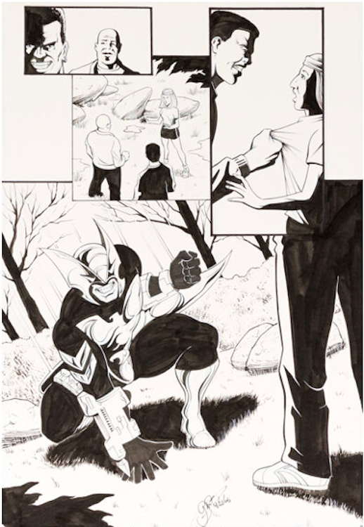 Shadowhawk Volume 2 #10 Page 8 by Jim Valentino sold for $55. Click here to get your original art appraised.