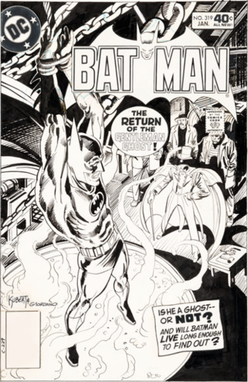 Batman #319 Cover Art Joe Kubert sold for $14,400, Click here to get your original art appraised.