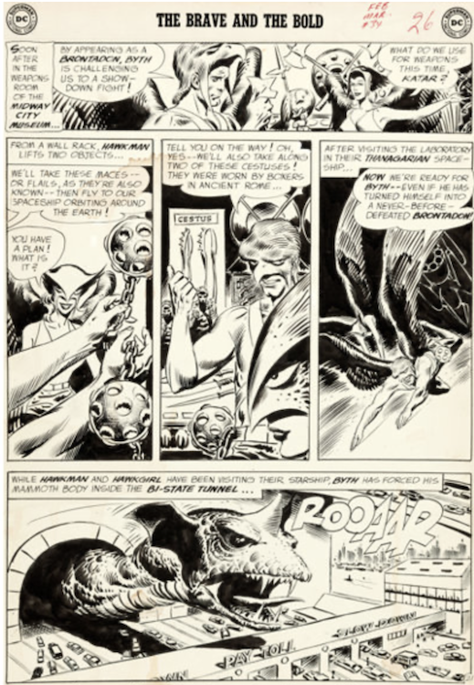 The Brave and the Bold #34 Page 19 by Joe Kubert sold for $14,340. Click here to get your original art appraised.