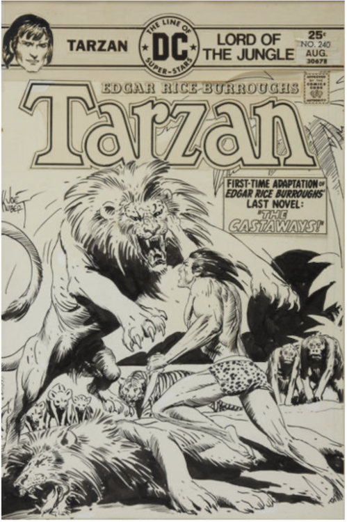 Tarzan #240 Cover Art by Joe Kubert sold for $8,660. Click here to get your original art appraised.