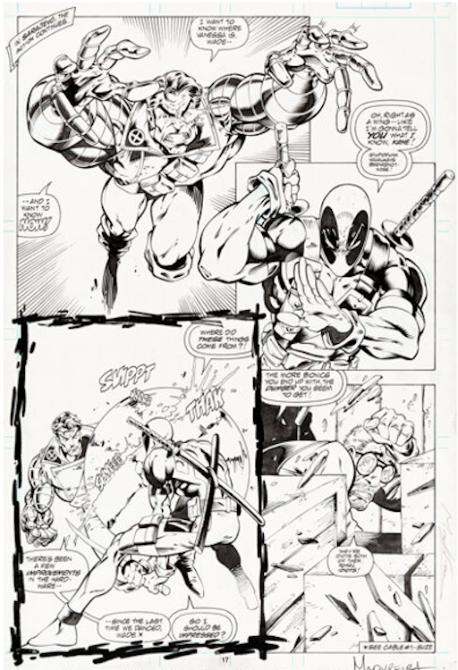 Deadpool: The Circle Chase #1 Page 12 by Joe Madureira sold for $16,800. Click here to get your original art appraised.