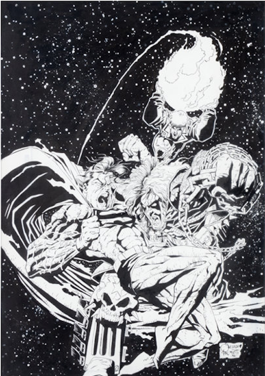 Adventures of Superman Annual #4 Cover Art by Joe Quesada sold for $3,110. Click here to get your original art appraised.