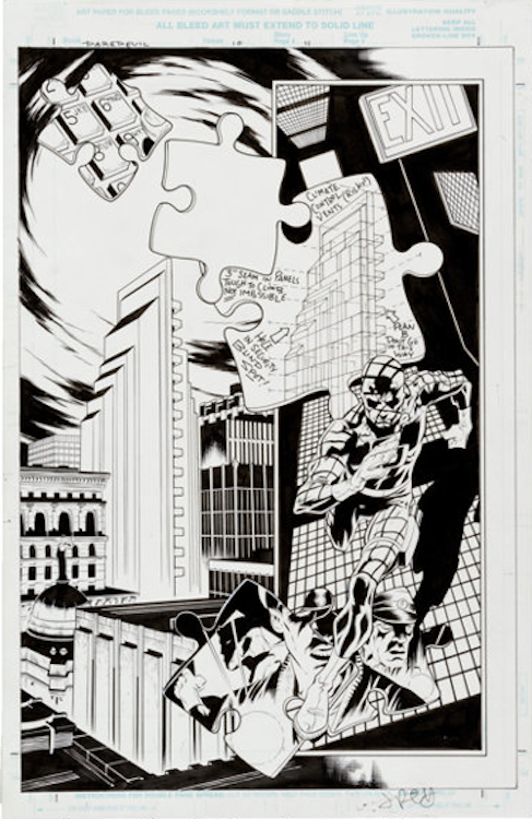Daredevil Volume 2 #10 Page 11 by Joe Quesada sold for $1,075. Click here to get your original art appraised.