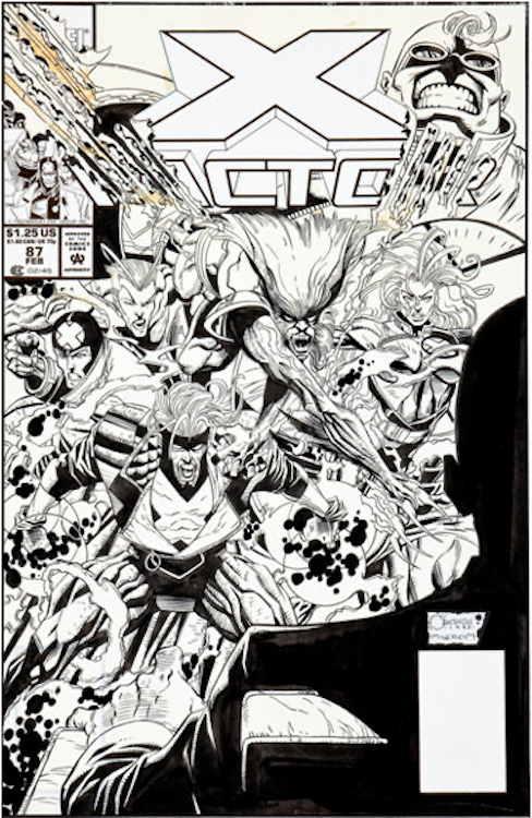 X-Factor #87 Cover Art by Joe Quesada sold for $4,180. Click here to get your original art appraised.