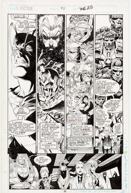 X-Factor #92 Page 22 by Joe Quesada sold for $2,040. Click here to get your original art appraised.