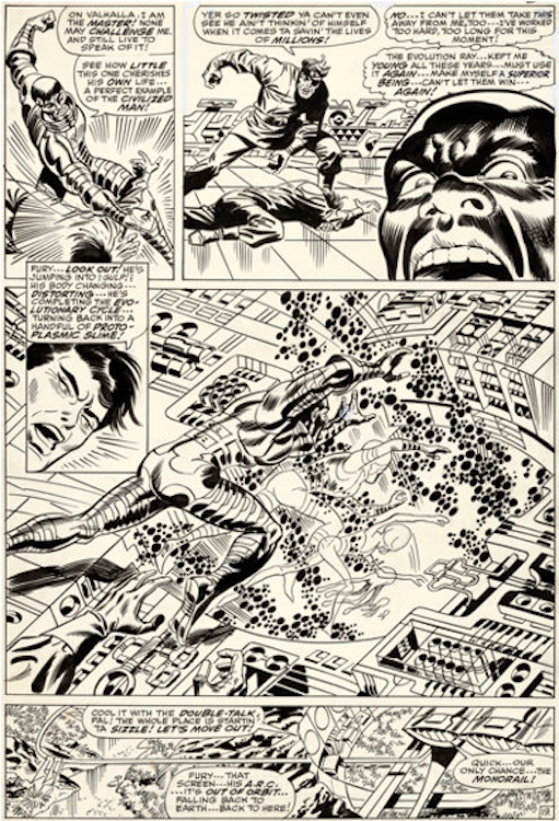 Nick Fury, Agent of S.H.I.E.L.D. #2 Page 19 by Jim Steranko sold for $14,340. Click here to get your original art appraised.