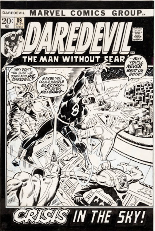 Daredevil #89 Cover Art by John Buscema sold for $37,200. Click here to get your original art appraised.