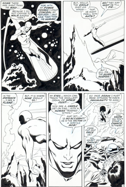 Silver Surfer #7 Page 7 by John Buscema sold for $8,960. Click here to get your original art appraised.