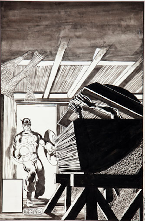 Captain America #253 Cover Art by John Byrne sold for $16,730. Click here to get your original art appraised.
