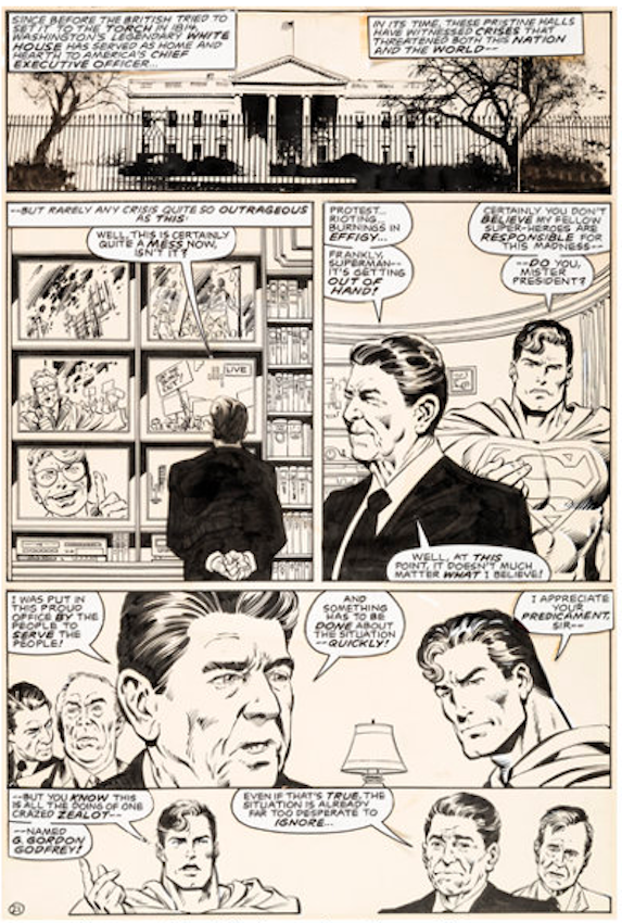 Legends #2 Page 21 by John Byrne sold for $5,760. Click here to get your original art appraised.
