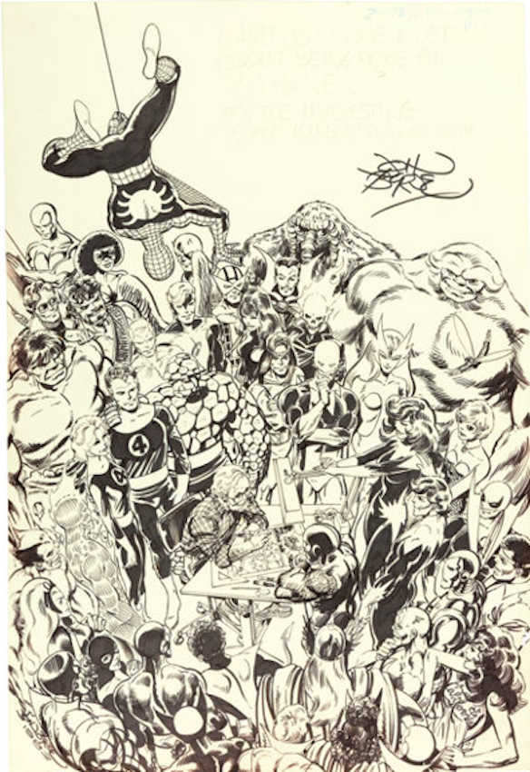 Marvel Bullpen Bulletin by John Byrne sold for $144,000. Click here to get your original art appraised.