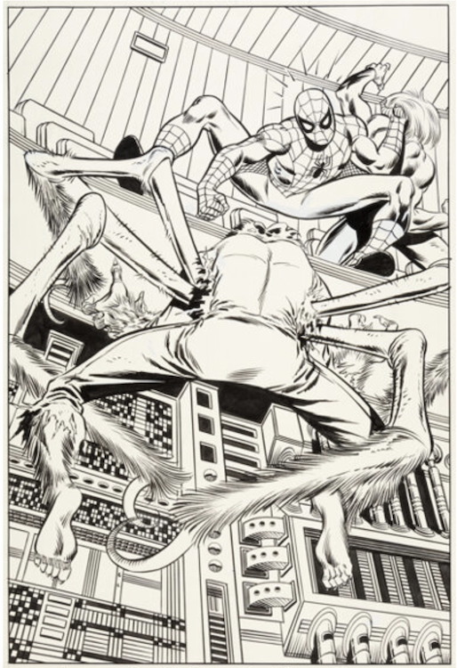 The Amazing Spider-Man #235 Splash Page 1 by John Romita Jr. sold for $28,800. Click here to get your original art appraised.