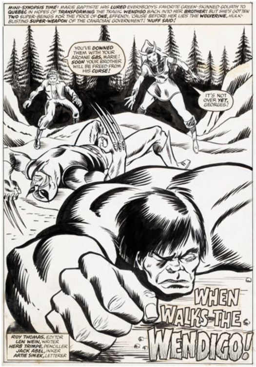 Mighty World of Marvel #199 Splash Page 1 by John Romita Jr. sold for $18,000. Click here to get your original art appraised.