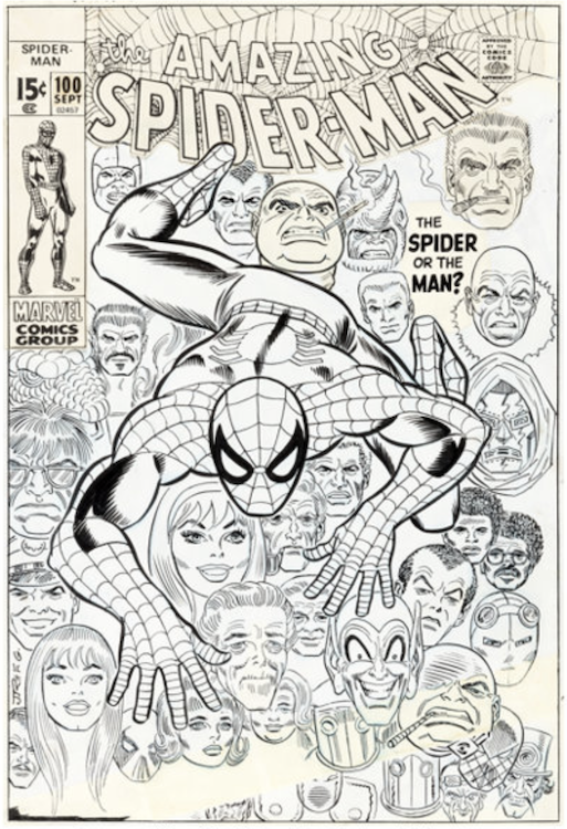 The Amazing Spider-Man #100 Cover Art by John Romita Sr. sold for $478,000. Click here to get your original art appraised.