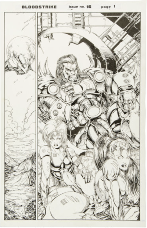 Bloodstrike #16 Page #1 by Karl Altstaetter sold for $75. Click here to get your original art appraised.