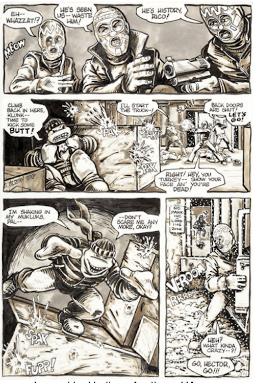Teenage Mutant Ninja Turtles #1 Page 11 by Kevin Eastman sold for $4,560. Click here to get your original art appraised.