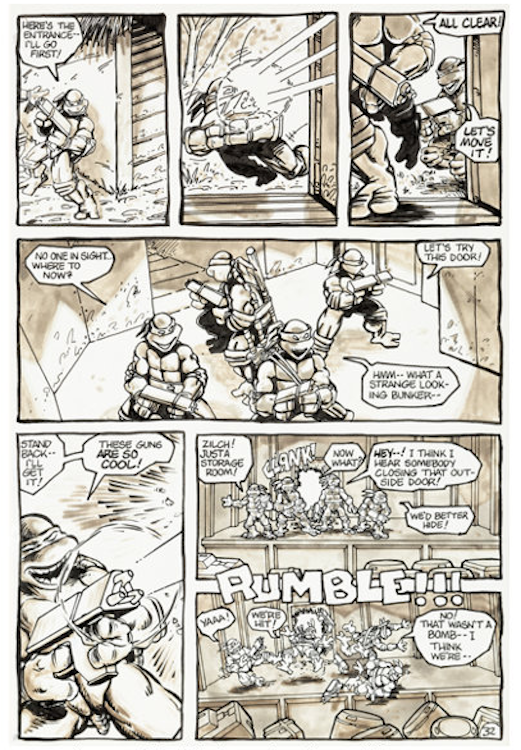 Teenage Mutant Ninja Turtles #5 Page 32 by Kevin Eastman sold for $5,040. Click here to get your original art appraised.