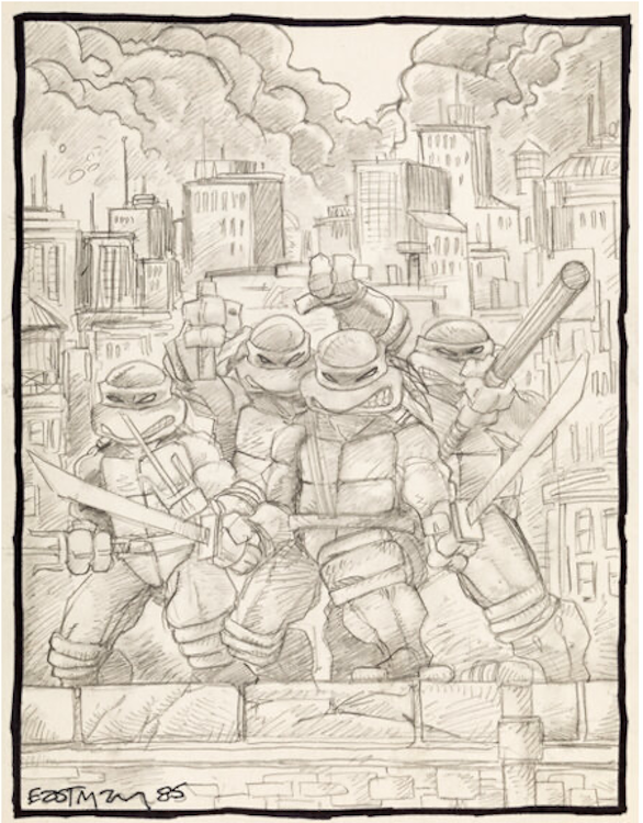 Teenage Mutant Ninja Turtles Illustration by Kevin Eastman sold for $3,360. Click here to get your original art appraised.