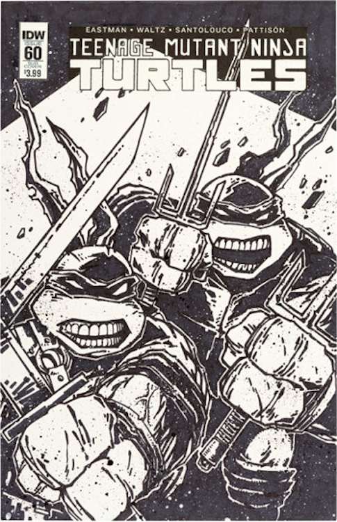Teenage Mutant Ninja Turtles #60 Variant Cover by Kevin Eastman sold for $6,000. Click here to get your original art appraised.