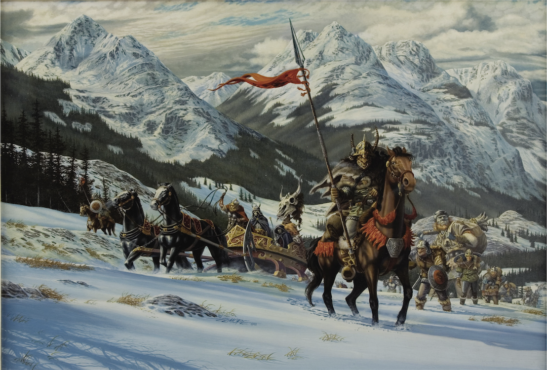 Blood Stone Lands Painting by Larry Elmore sold for $4,780. Click here to get your original art appraised.