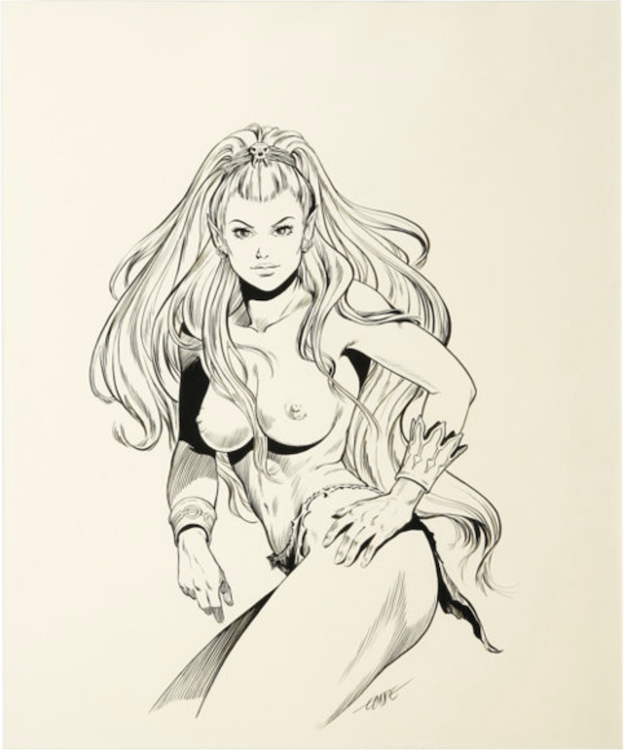 Female Elf Illustration by Larry Elmore sold for $560. Click here to get your original art appraised.