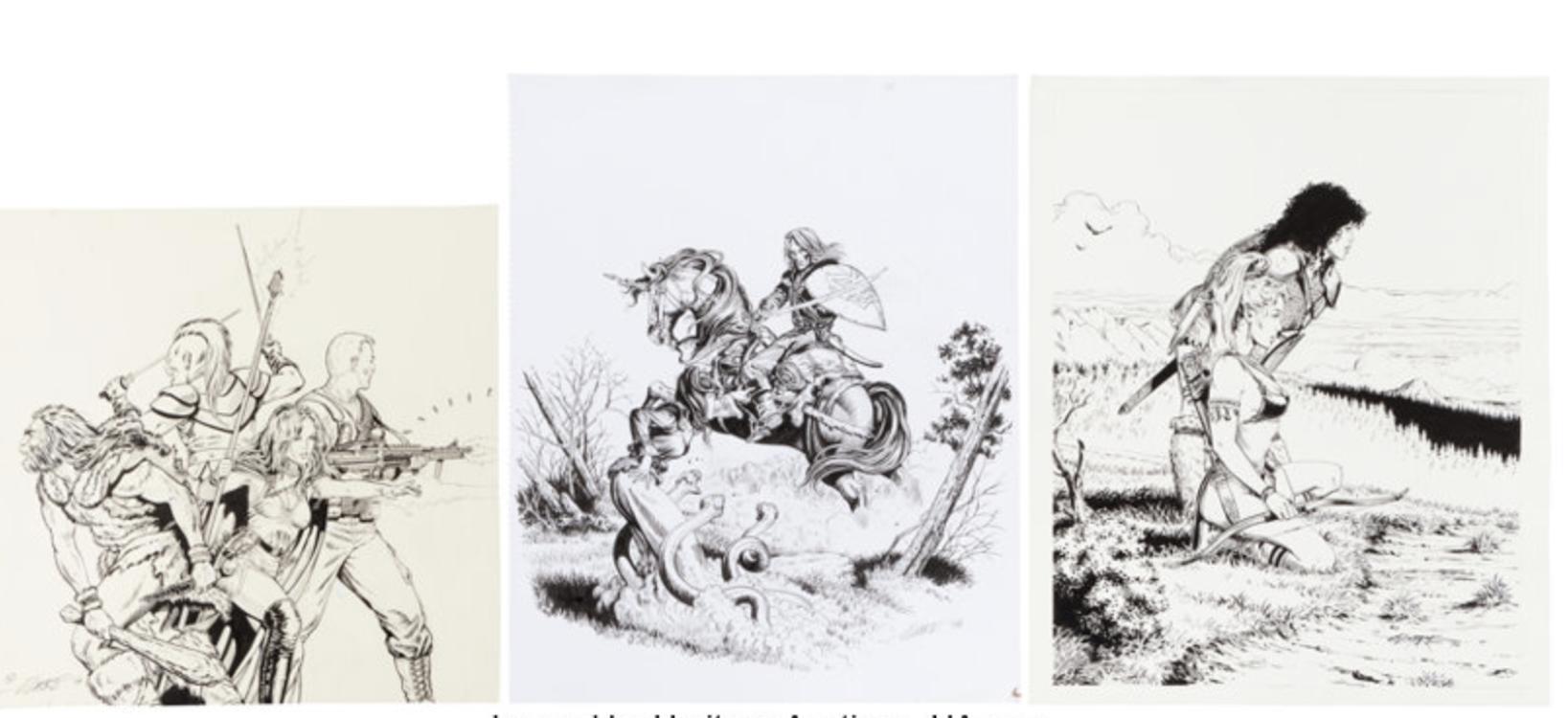 Pencil and Ink Fantasy Illustration by Larry Elmore sold for $540. Click here to get your original art appraised.