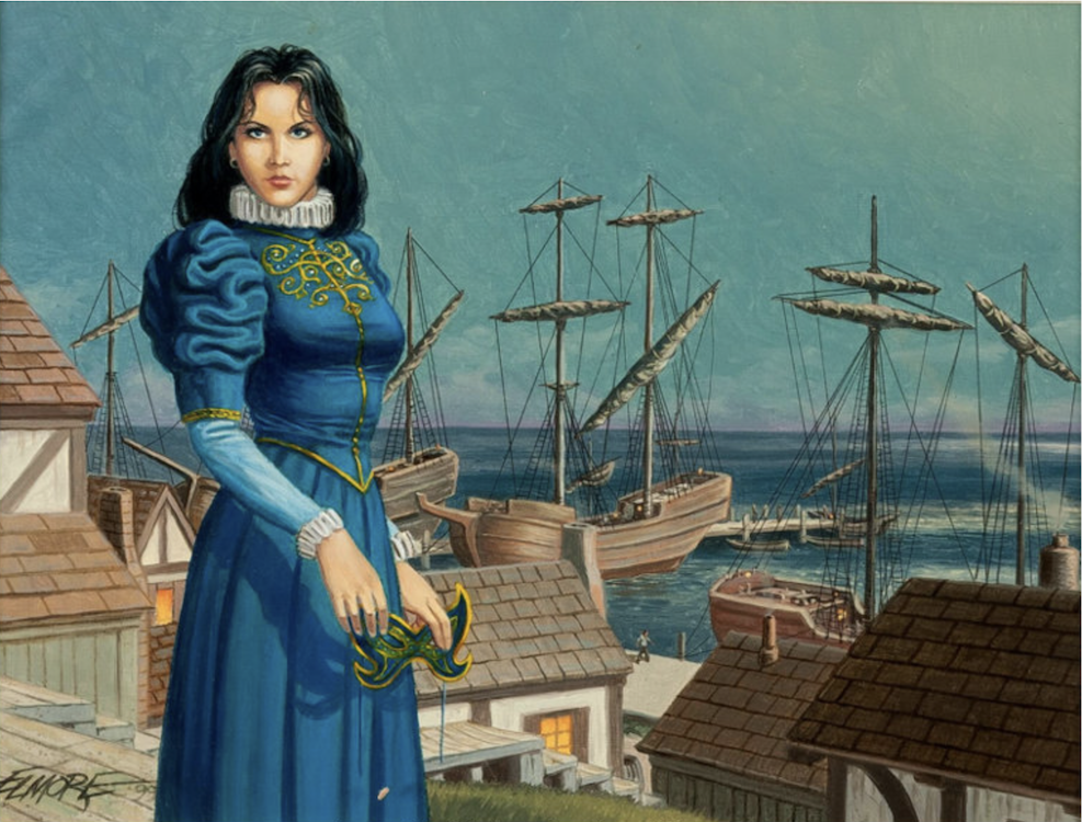 Wheel of Time 'Berlin' Trading Card by Larry Elmore sold for $960. Click here to get your original art appraised.