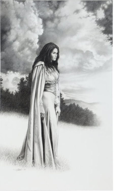 Woman Against Sky Illustration by Larry Elmore sold for $540. Click here to get your original art appraised.