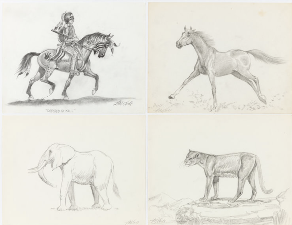 Animal Study Illustration Group of 10 by L.B. Cole sold for $900. Click here to get your original art appraised.